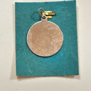 Crea Sterling Silver Charm Pendant ~ Engraveable Blank Vintage